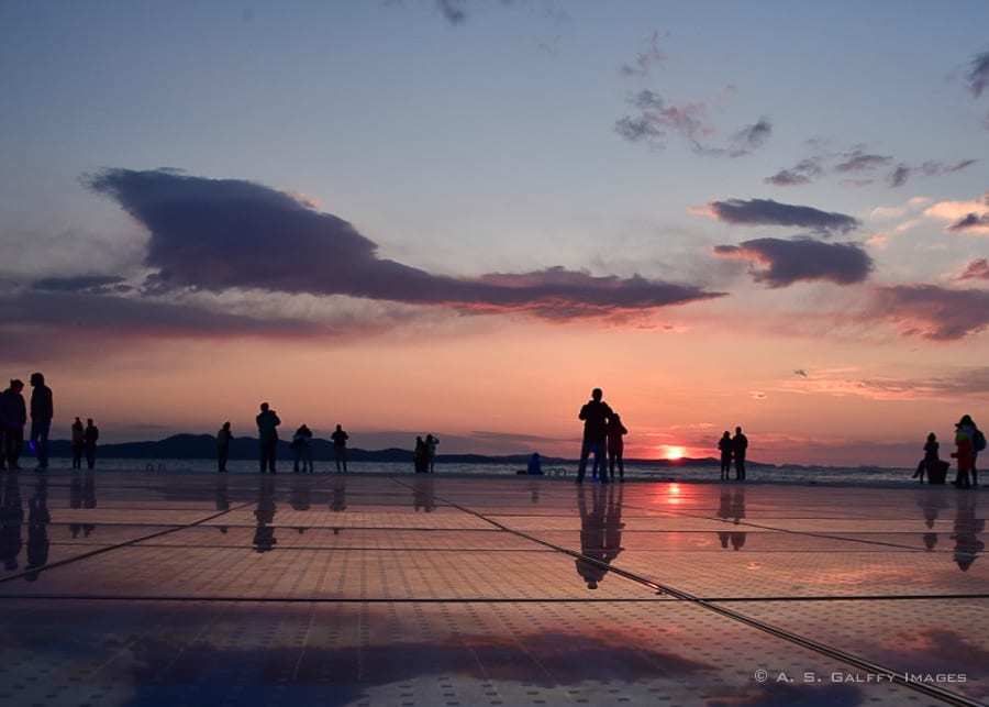 Sunset in Zadar, Croatia