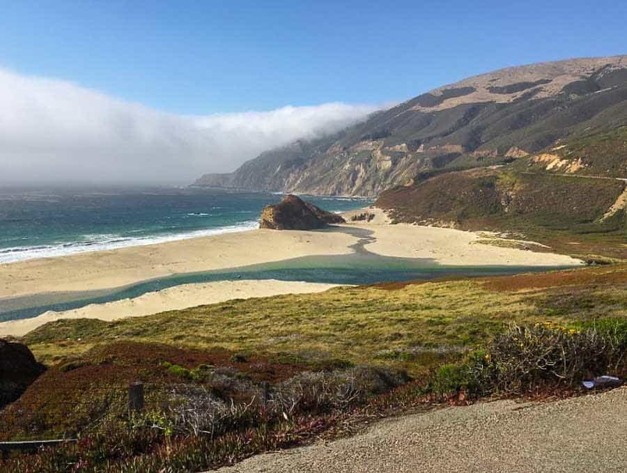 View of the Pacific Coast along the PCH