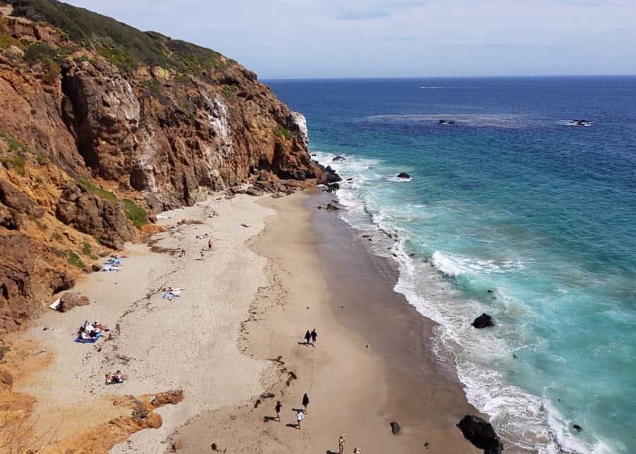 Malibu beach on PCH on the LA to San Francisco drive