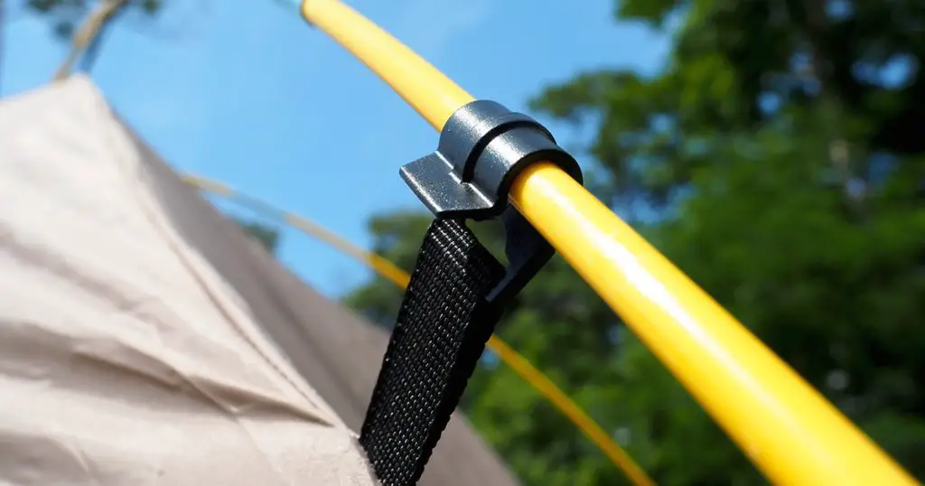 Tent poles used for the tent structure