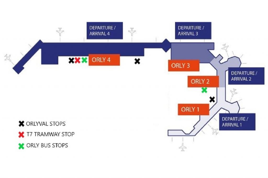 Orly Airport Map