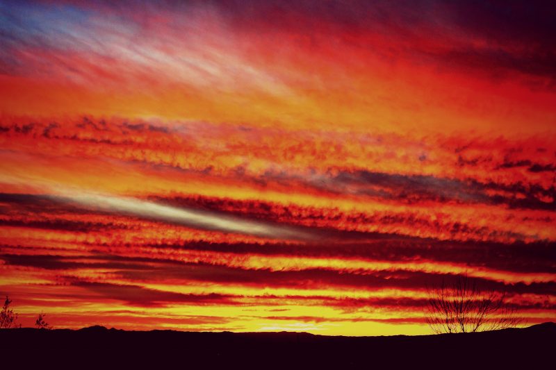 Sunset in Mohave Desert, Arizona