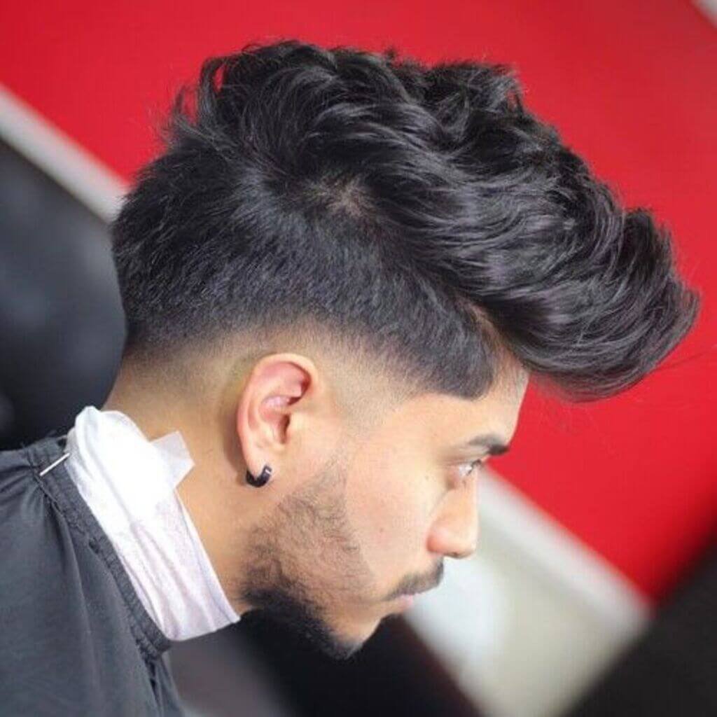 Long Hair Drop Fade