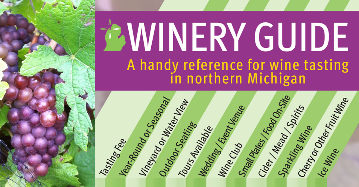 Northern Michigan Winery Guide graphic