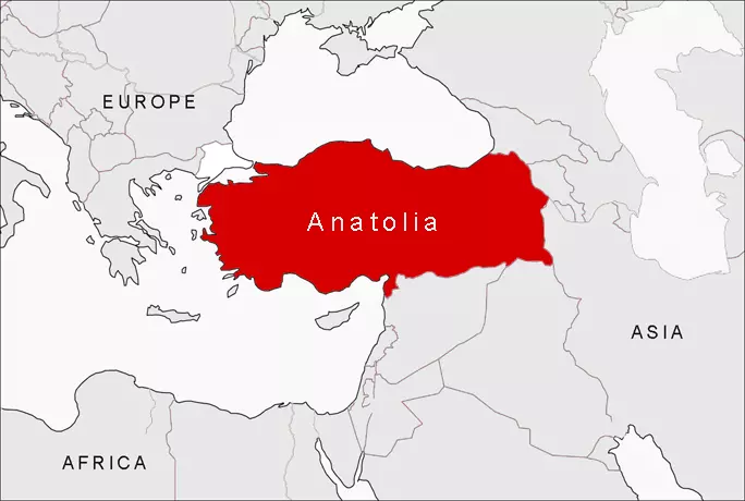 Anatolia map