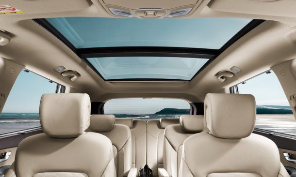 2017 Hyundai Grand Santa Fe interior panoramic roof