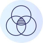 Three-circle Venn Diagram icon