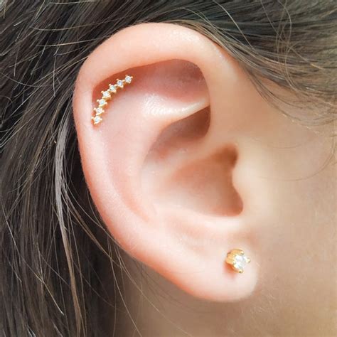 Sale Helix Earring-Cartilage Earring-Hex Stud-Helix | Etsy