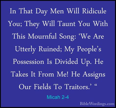 Micah 2 - Holy Bible English - BibleWordings.com