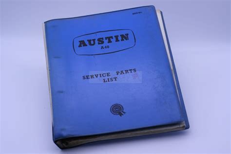 Austin A40 Service Parts List - automotohistory.com