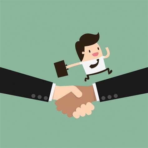 Business handshake design Vector | Free Download