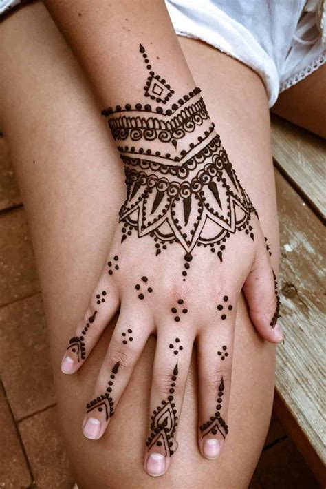 Henna Hand Tattoos For Girls