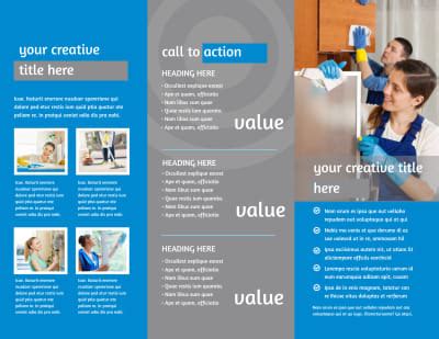 House Cleaning Service Brochure Template | MyCreativeShop