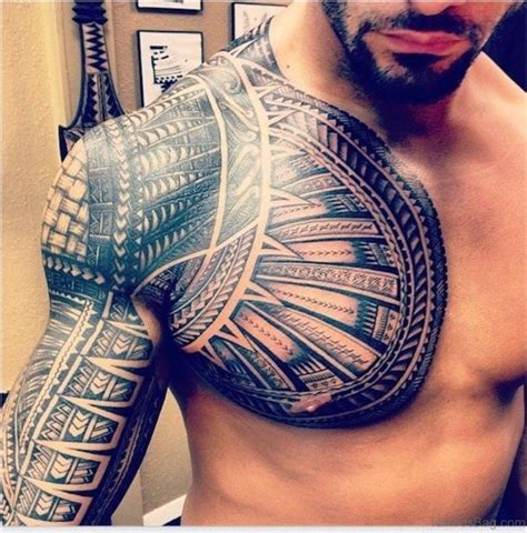 59 Great Tribal Tattoos On Chest - Tattoo Designs – TattoosBag.com