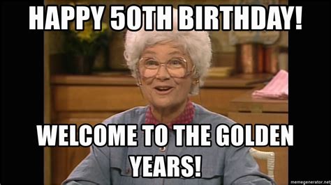 50th Birthday Meme for Her | BirthdayBuzz