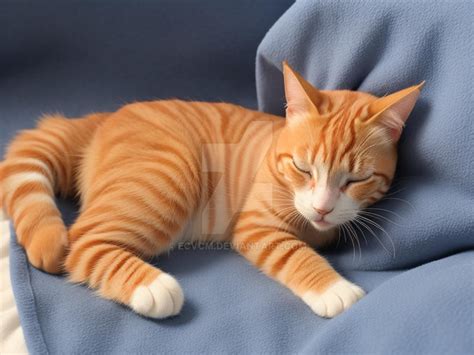 Sleeping baby red cat by ECVcm on DeviantArt