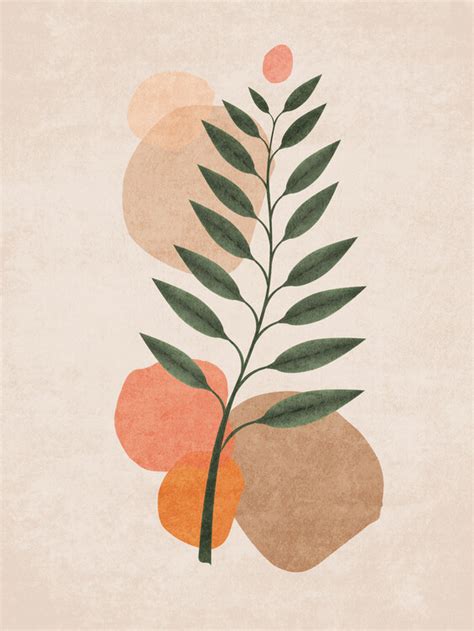 Wall Art Print | Boho Leaves 01 | Europosters