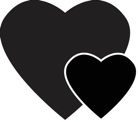 black heart icon on white background. flat style. black heart icon for ...