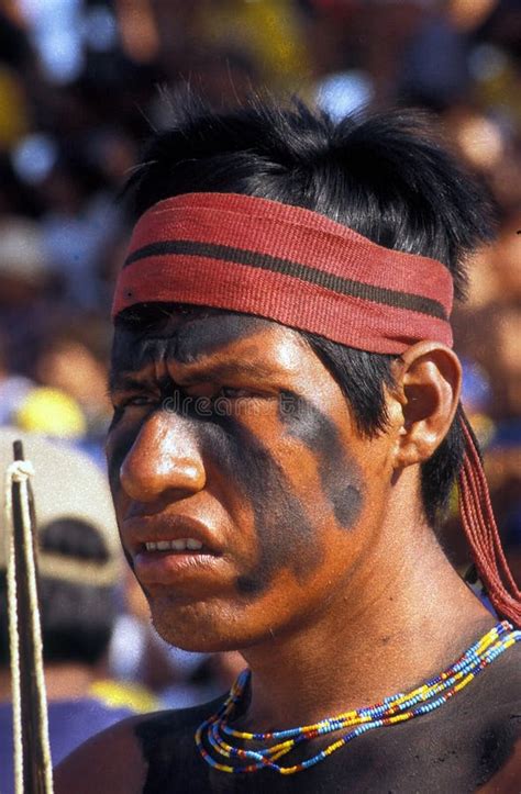 Indigenous Young Man from an Amazon Tribe Editorial Photo - Image of ...