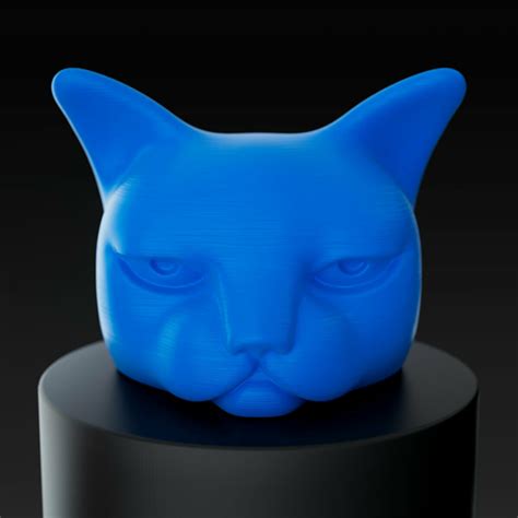 STL file Cat Meme Head 🐱・3D print design to download・Cults