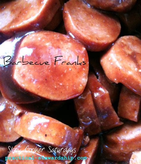 Crock-pot Barbecue Franks - Practical Stewardship | Recipe | Food ...