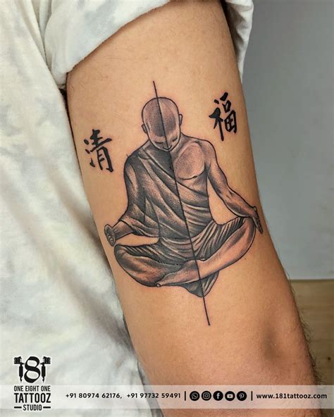 Tattoos and Piercings Studio-Nashik | Meditation tattoo, Arm tattoos ...