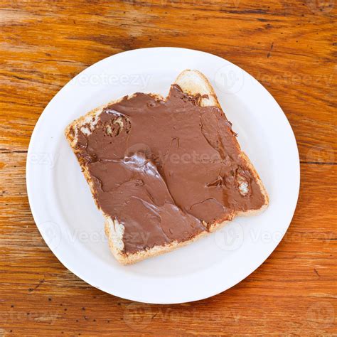 sweet sandwich - toast with chocolate spread 11689853 Stock Photo at ...