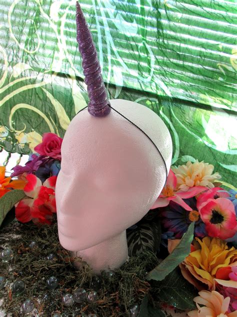 Large Sparkly Purple Unicorn Horn - Etsy