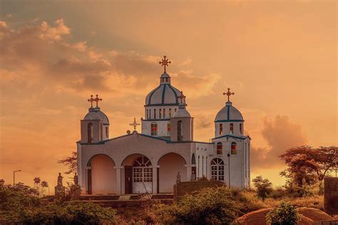 Orthodox Christian Church in sunset, Ethiopia Photograph by Artush Foto ...