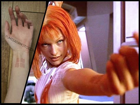 Leeloo Dallas Element Temporary Tattoo Form 5th Element Movie - Etsy