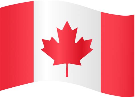 Canada flag wave isolated on png or transparent background 19641251 PNG