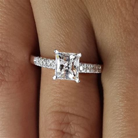 Solitaire 0.5 Carat Princess Cut Diamond Engagement Ring | Ara Diamonds