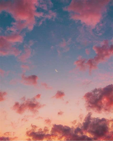 Anime Pink Sky Aesthetic