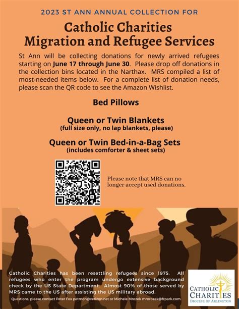 Annual Collection for Catholic Charities Migration and Refugee Services ...