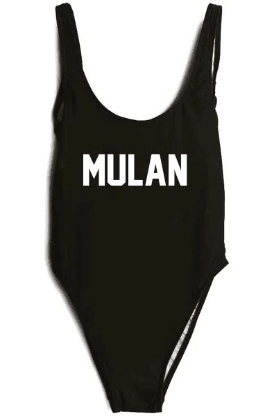 MULAN Bodysuit Women Sexy One Piece suits Girls Romper Top Bathing suit ...