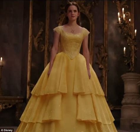 Yellow Emma Watson Tiered Embroidery Prom Celebrity Formal Dress Beaut ...