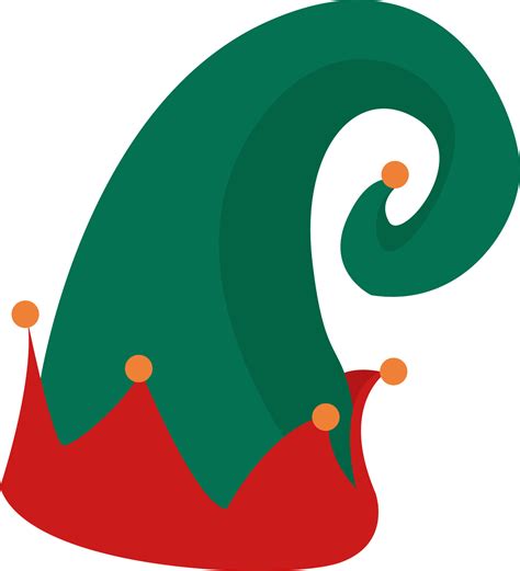 Green elf hat, illustration, vector on white background. 13684573 ...