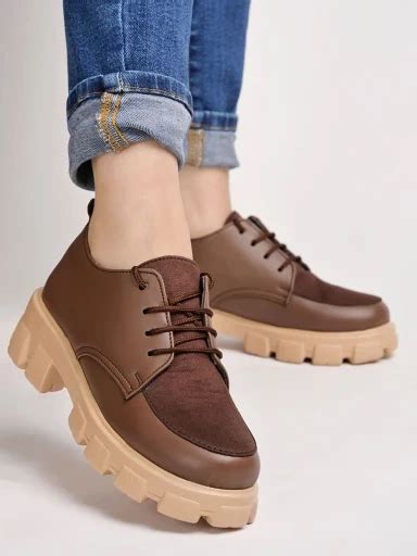 Buy Stylestry Smart Casual Brown Shoes For Women & Girls