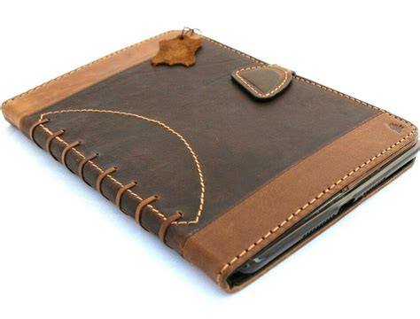 Genuine Leather case for Apple iPad mini 5 (2019) cover handmade cards ...