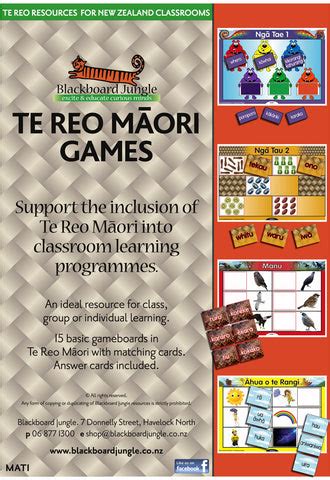 Maori Resources – Tagged "Te Reo" – Page 3 – Blackboard Jungle