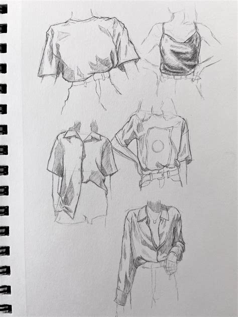 Shirt sketches : drawing