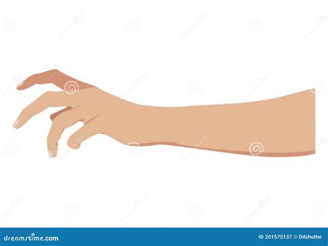 Grabbing Hand. Picking Hand. Grab Gesture. Vector Illustration Stock ...