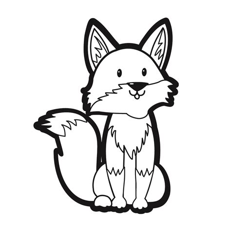 Fox Outline Drawing at GetDrawings | Free download