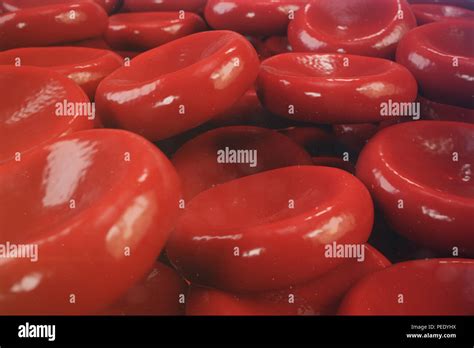 3d illustration background of red blood cells, responsible for oxygen ...