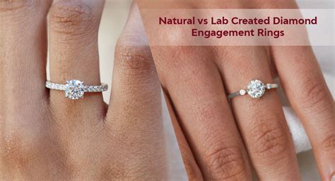 Natural vs Lab Created Diamond Engagement Rings