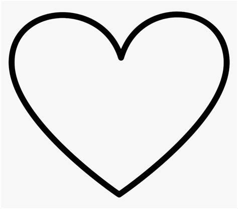 Black Heart Outline Png