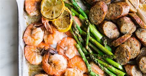 Old Bay Shrimp and Sausage Sheet Pan Dinner | The Modern Proper