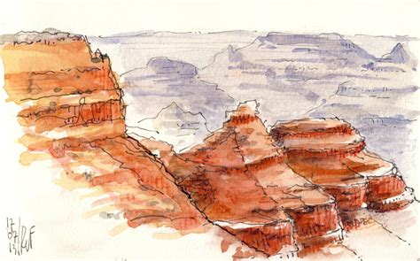 Grand Canyon Sketch at PaintingValley.com | Explore collection of Grand ...