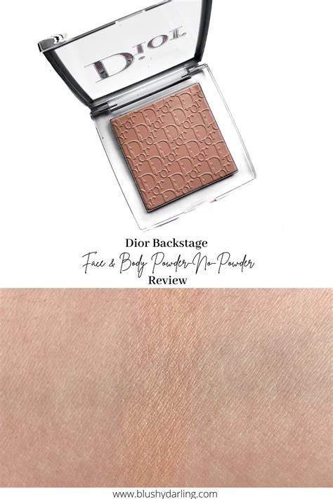 NEW POST — Review and swatches of the dior BACKSTAGE Face & Body Powder ...