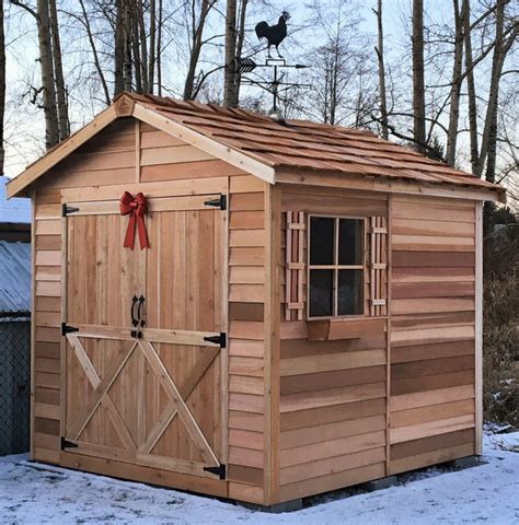 8x8 Wood Shed for Sale, Mini Storage Shed Kits – Cedarshed USA